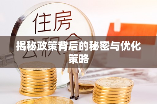 新建揭秘政策背后的秘密与优化策略