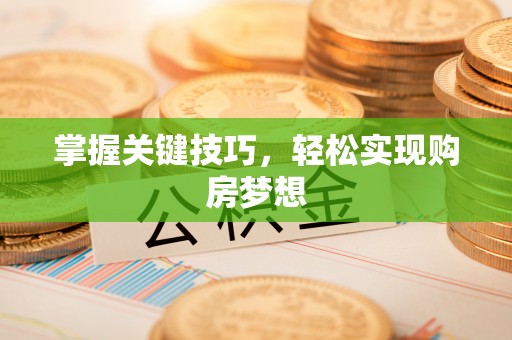新建掌握关键技巧，轻松实现购房梦想