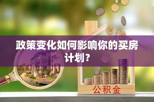 新建政策变化如何影响你的买房计划？