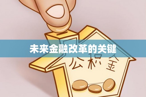 新建未来金融改革的关键