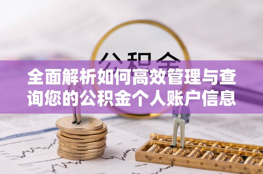 新建全面解析如何高效管理与查询您的公积金个人账户信息