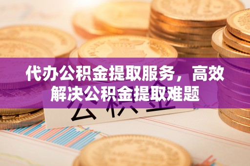 新建代办公积金提取服务，高效解决公积金提取难题