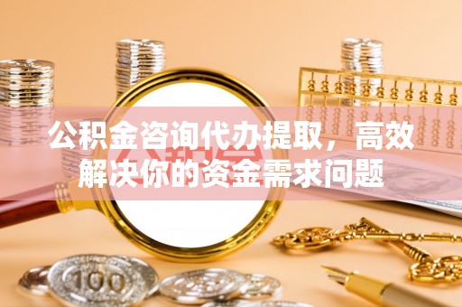 新建公积金咨询代办提取，高效解决你的资金需求问题