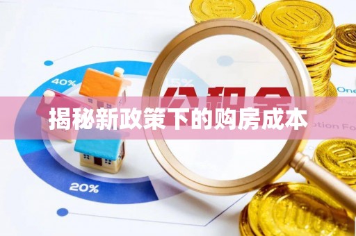 新建揭秘新政策下的购房成本