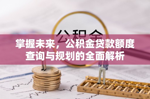 新建掌握未来，公积金贷款额度查询与规划的全面解析