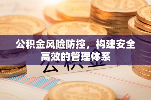 新建公积金风险防控，构建安全高效的管理体系