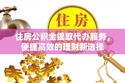 新建住房公积金提取代办服务，便捷高效的理财新选择