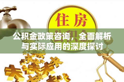 新建公积金政策咨询，全面解析与实际应用的深度探讨