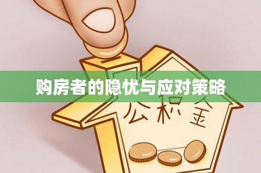 新建购房者的隐忧与应对策略